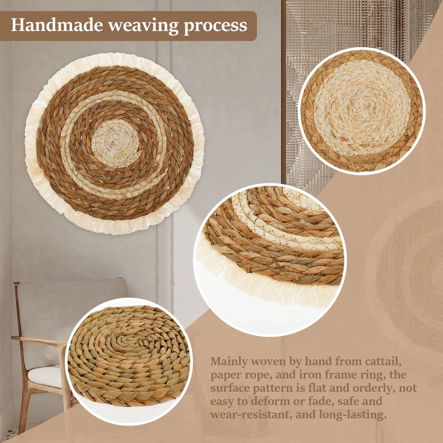 Kasbah Woven Basket Set – Timeless Moroccan Craft for the Modern Home
